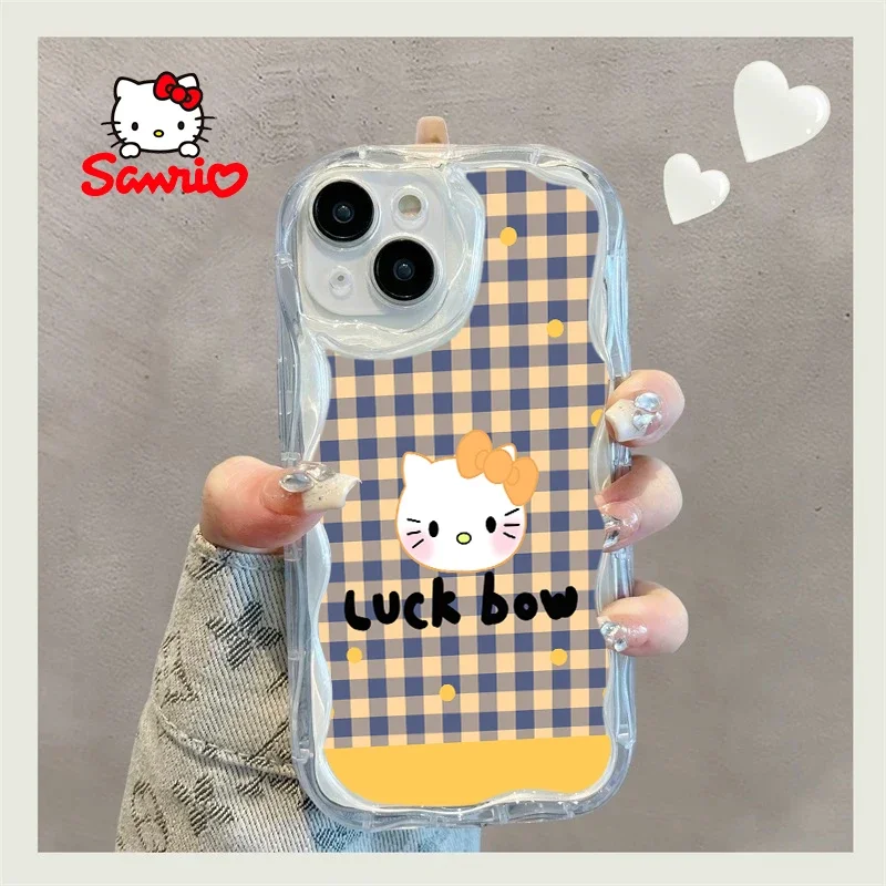 سينامورول جراب هاتف آيفون 14 برو بنات آيفون حافظة هلوكيتي موضة ملحق الهاتف المحمول قذيفة مرحبا كيتي 2025 جديد