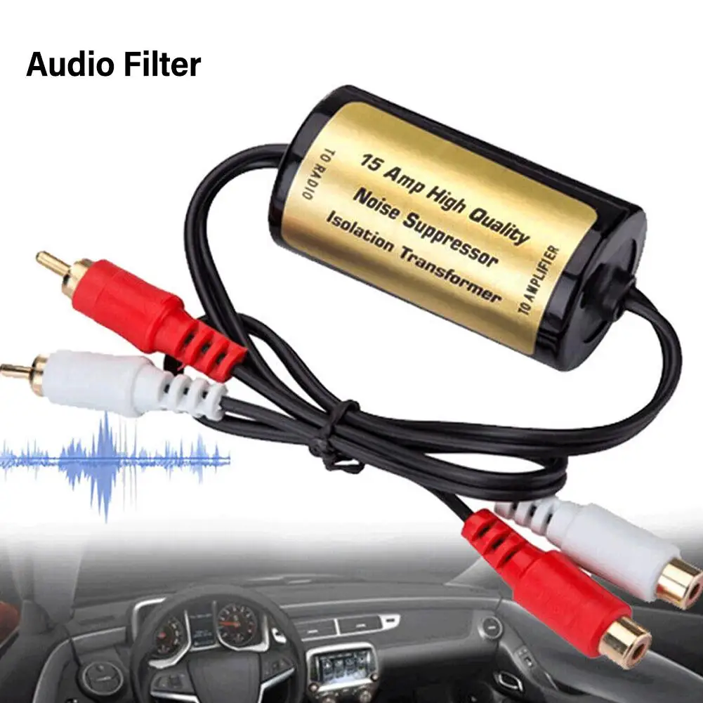 Anti-noise Ground Loop-isolator Noise Filter Eliminator Suppressor Audio  Noise Stereo Home Filter Rca Car Q9o4