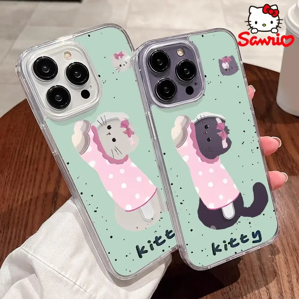 Sanrio Phone Shell Fall Prevention Iphone 16/15/14/13/12/11 Woman Phone Case Shell Sanrio Cartoon Accessory Brithday Gift