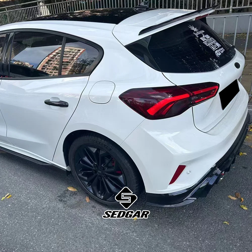 Für 2019 2020 2021 2022 Ford Focus MK4 ST-LINE Kofferraumspoiler Hochwertiger ABS-Kunststoff Glänzend Schwarzer Spoiler Kofferraumflügel
