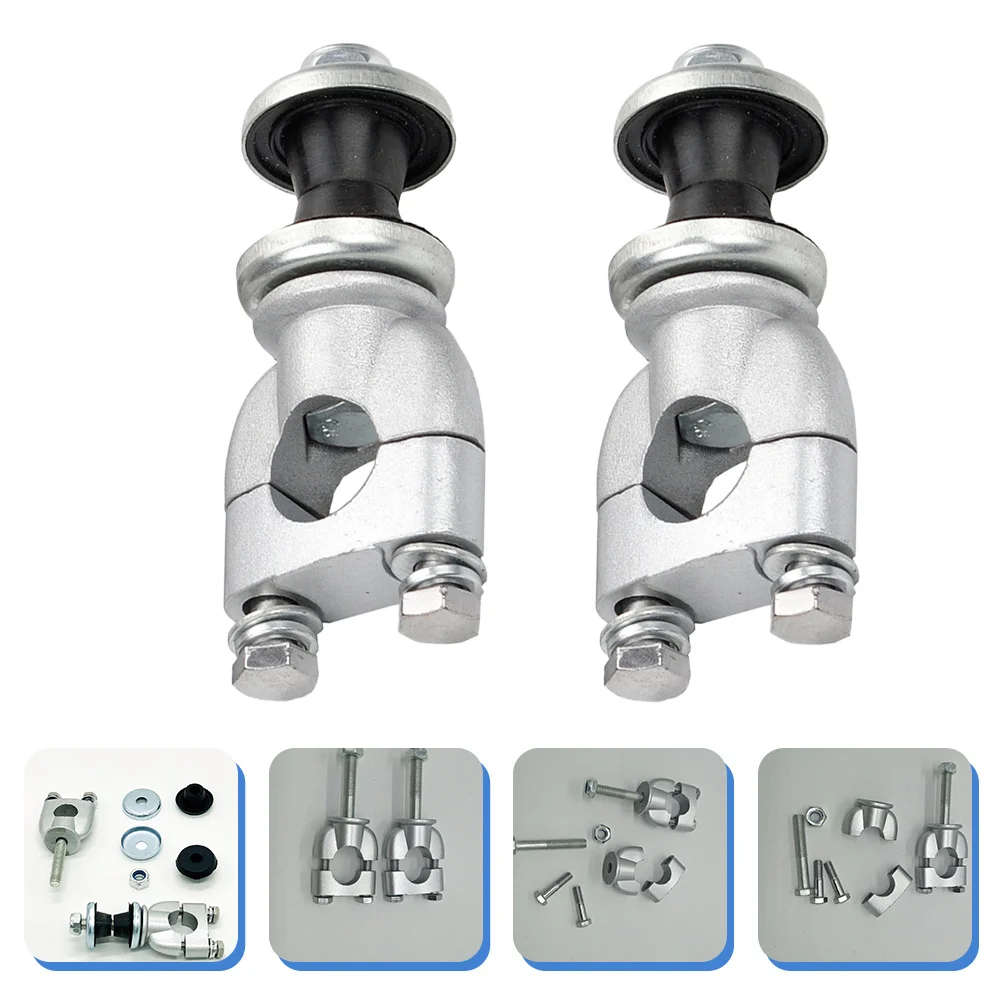 

2Pcs Motorbike Handlebar Riser Alloy Metal Clamp Motorcycle Bar Clamp for Stable Ride Fatigue Reduction Handlebar Riser
