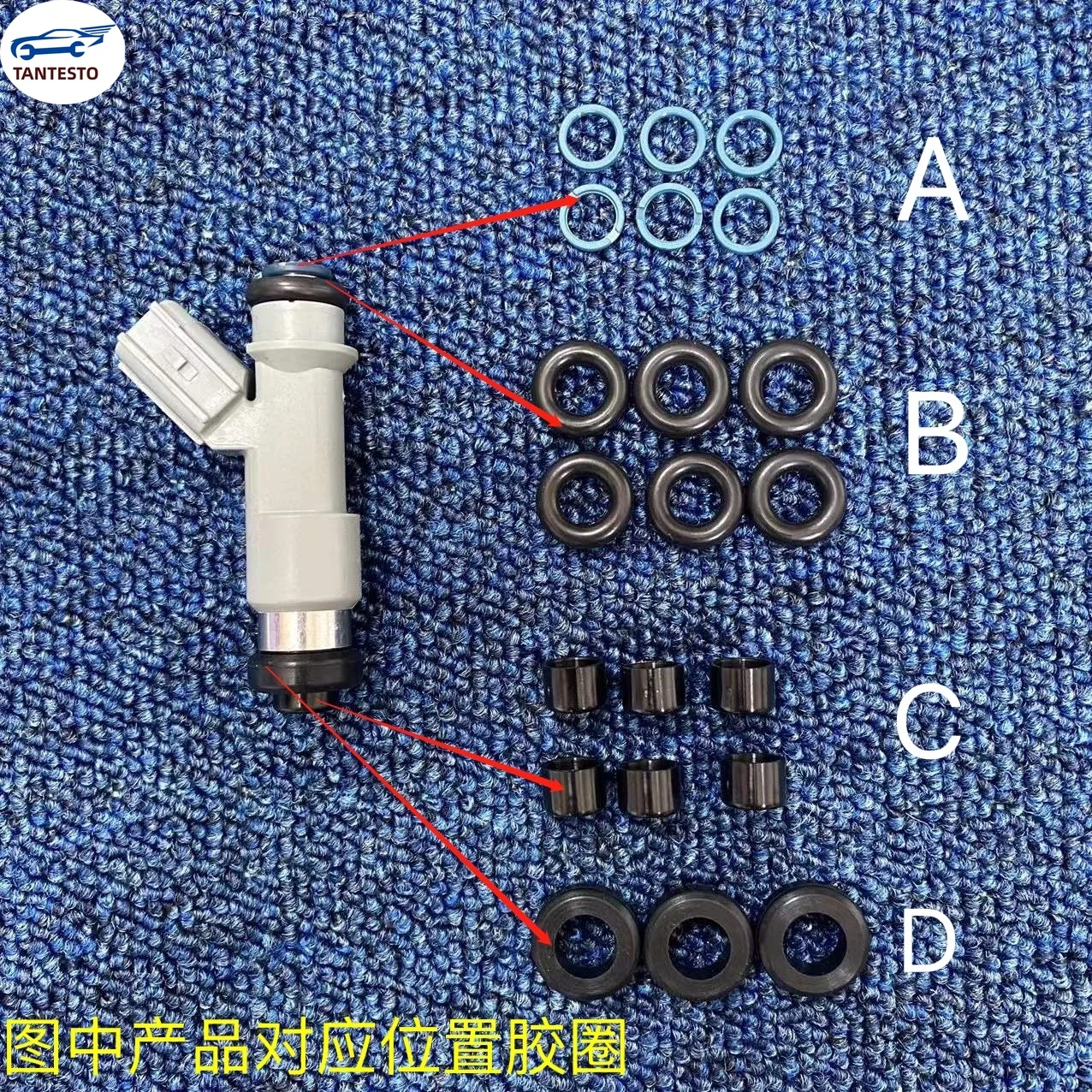 

For Toyota Crown Reiz 2.5 3.0 Fuel Injector Rubber Ring, Sealing Ring Injection Nozzle