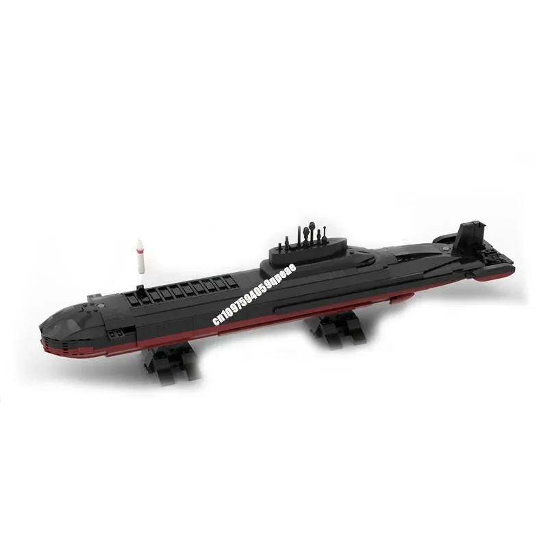 

New 1434Pcs Moc Military Weapons Nuclear Submarine Typhoon Model Building Block Technology Diy Assembly Kid Toy Boy Holiday Gift