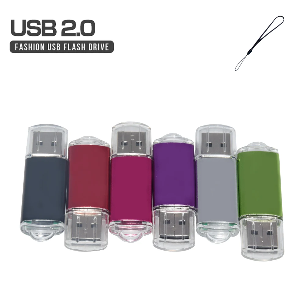 Clé usb 2.0 haute vitesse 8 couleurs, support à mémoire de 4gb 8gb 16gb 32gb 64gb, lecteur flash jour de mariage