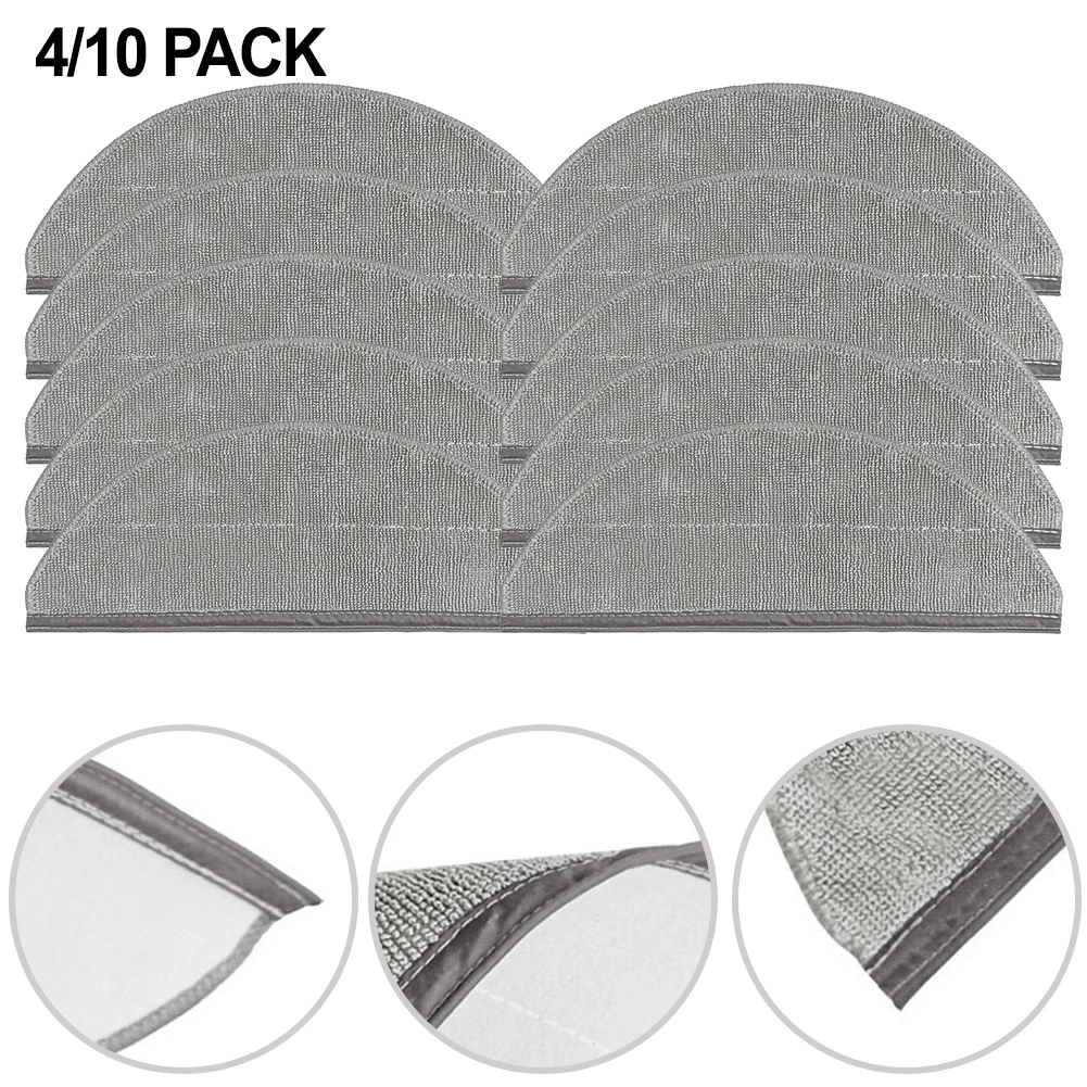 

Microfiber Mop Cloth Kit for Roborock Q10 X5+ Q10P Q10P+ Q8 Max Pro 4 or 10 Replacement Pads for Home Cleaning
