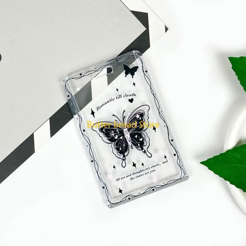 W89C Card Protective Cover with Sliding Closure for Protecting and Organizing Your Card Plastic Card Sleeve Clear Card Holder