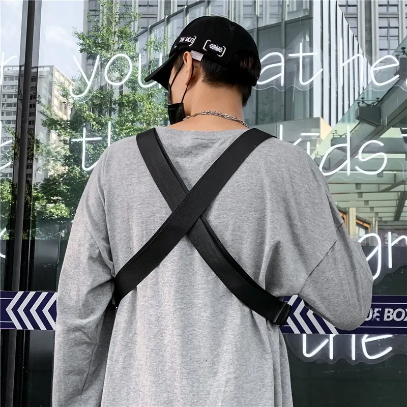 Bolso de Pecho Unisex Estilo Hip-Hop, Chaleco Táctico Multifuncional de Nailon de Alta Calidad, Mochila para Deportes al Aire Libre y Viajes