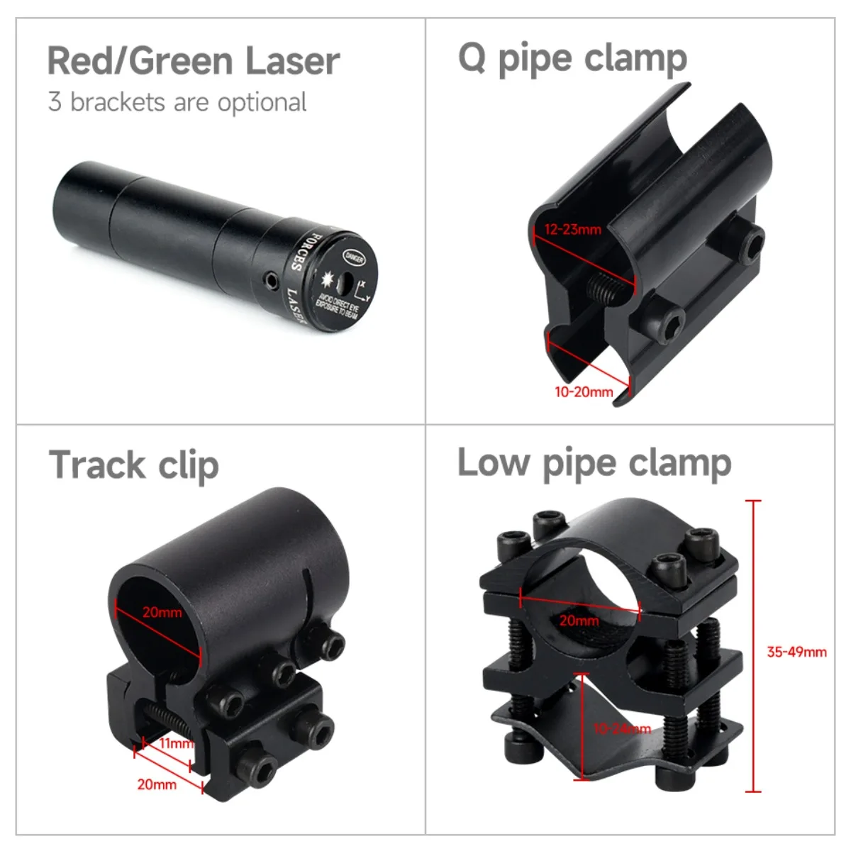 Tactical Red Dot Laser Sight Hunting Laser Device Powerful Outdoor Sport Long Distance Metal Calibrator for Picatinny Rail Mount