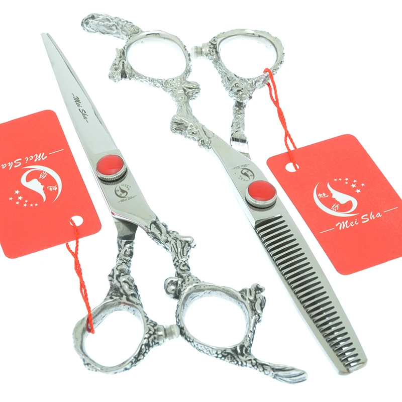 

Meisha 6 inch Sharp Blade Professional Hair Salon Cutting Scissors Dragon Handle Hairdressing Thinning Shear Barber Tools A0095A