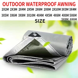 Pe 0.32mm encerado chuva pano ao ar livre toldo jardim planta galpão caminhão toldo máscara à prova dwaterproof água vela pet cão abrigo