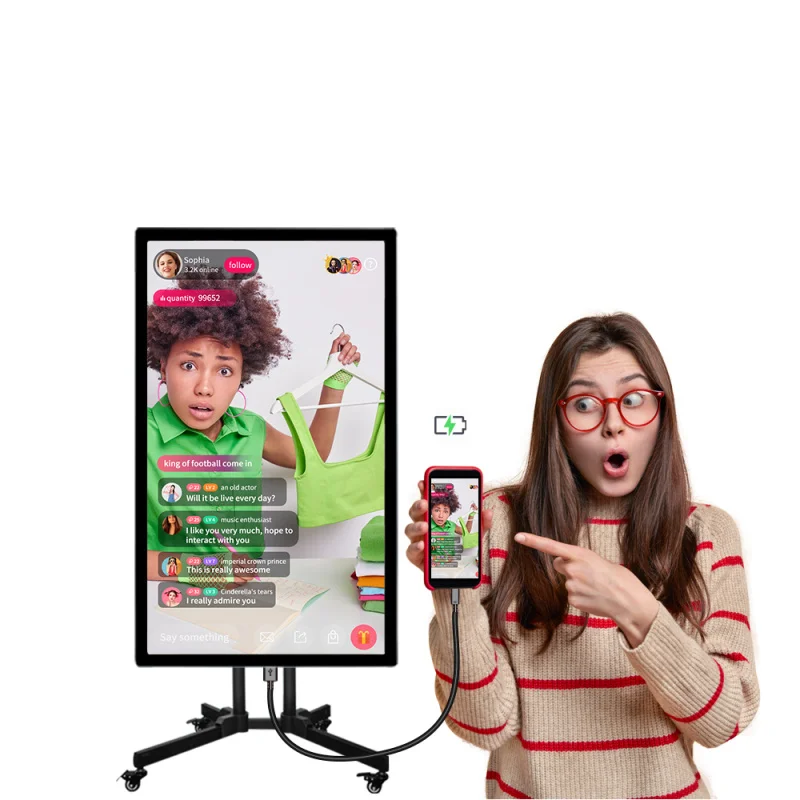 

Hot Living Broadcast Internet Video Live Streaming Monitors For Radio Station With Android Support And High Resolution