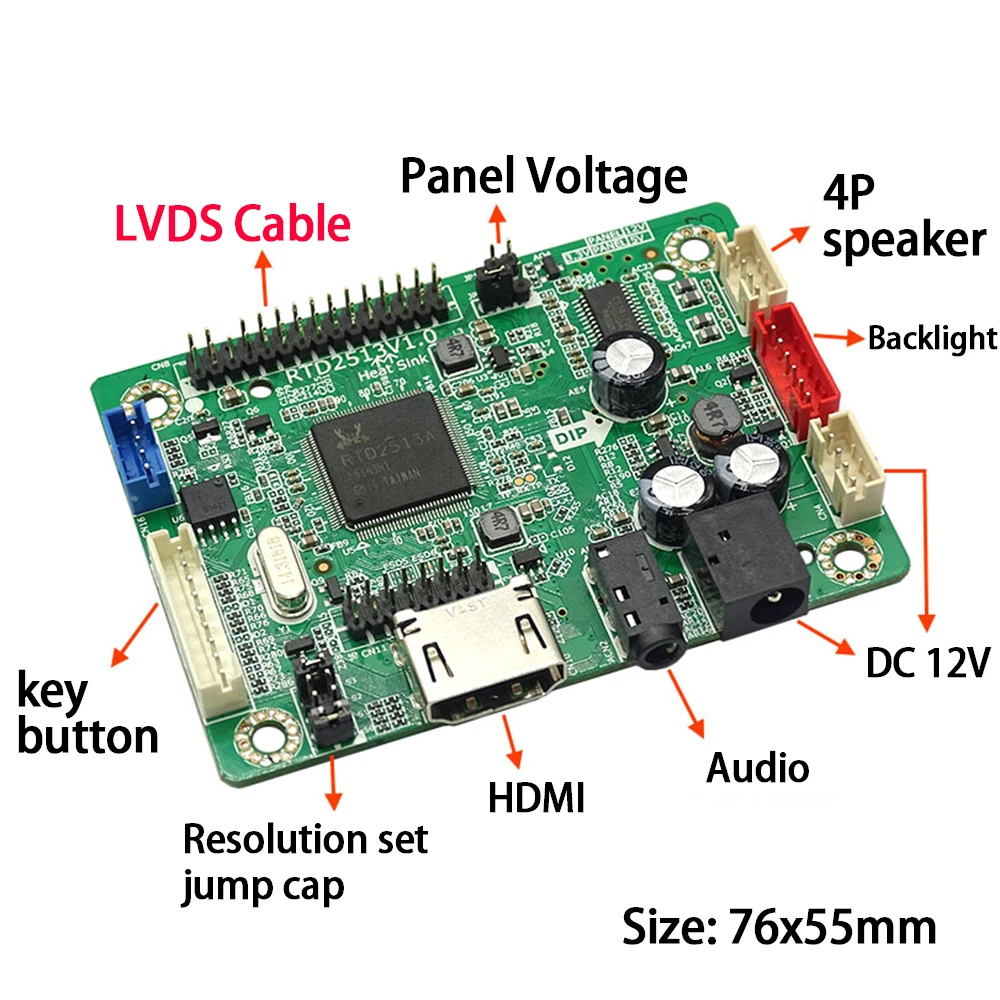 Dla BOE EV101WUM-N20 1920x1200 0.5mm podziałka 2ch 8bit 51pins kabel LVDS HDMI HD zestaw płyta sterownicza LED HDMI do LVDS