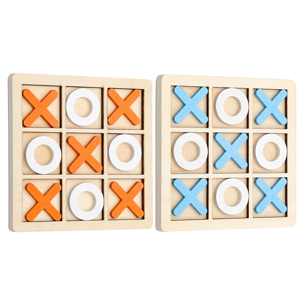 Tic Tac Toe Game Early Educational Toy XOXO Brain Game Practice Hand Eye Coordination Classic Board Game for Boys Girls