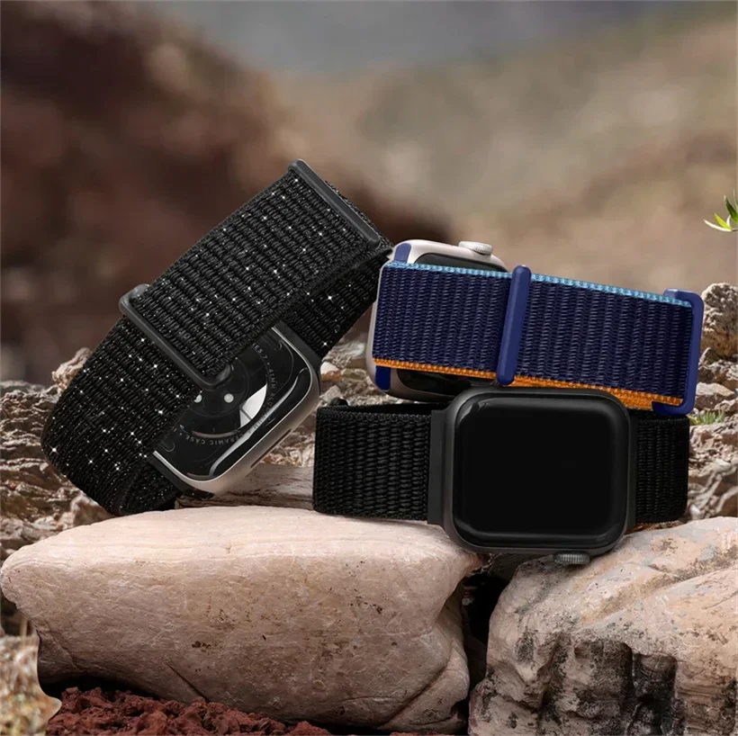 Nylon loop For Apple Watch Band Ultra-2 49mm 44mm 42mm 40mm 45mm 41mm Sport pride Bracelet iwatch Strap Series 9 8 se 7 6 5 4 3 image 4