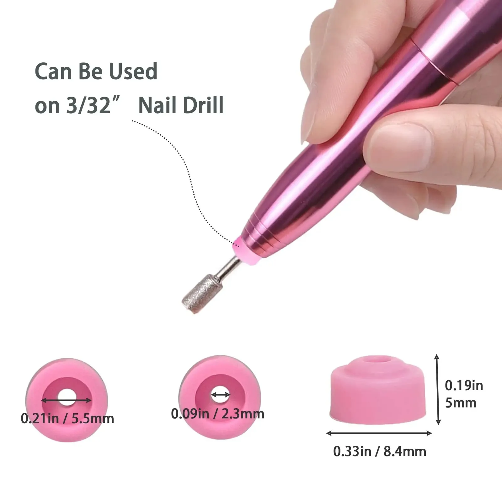 10/20/50pcs Nail Dust Protector 3/32\