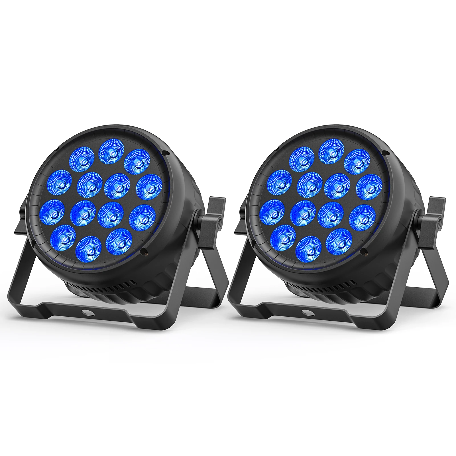 U'King 2PCS 180W RGBW Par Light DMX512 Stage Light 4/8CH 14x15W RGBW LED Par Light Colorful Effect Lighting for DJ Disco Party