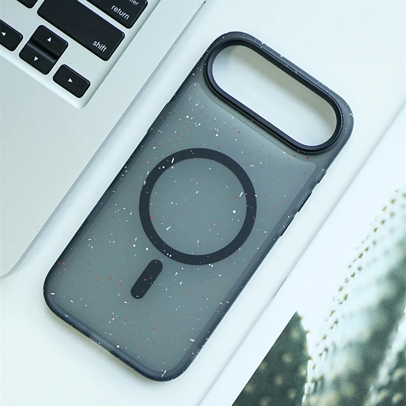 Aktiver Touch-Kameraknopf für MagSafe Stoßfeste Hülle für iPhone 18Pro Max Air 17 18 Pro Durchscheinende Kabellose Lade-PC-Hülle – Detail 7
