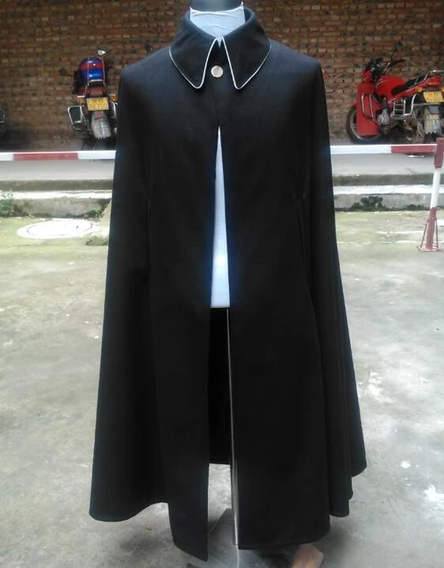 German Ruler Cloak Men Black Vintage Winter Cape Long AliExpress