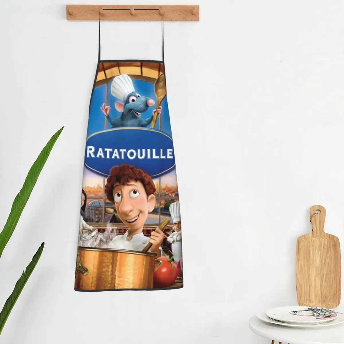 Custom Bib Ratatouille Remy Aprons for Men Women Unisex Adult Chef Cooking Kitchen Alfredo Linguini Tablier Cuisine Baking