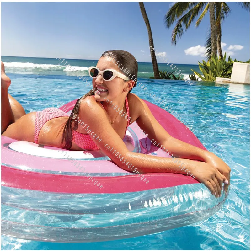 Love Inflatable Floating Bed Water Bed Beach Mat Floating Board Adult Children Water Floating view 2