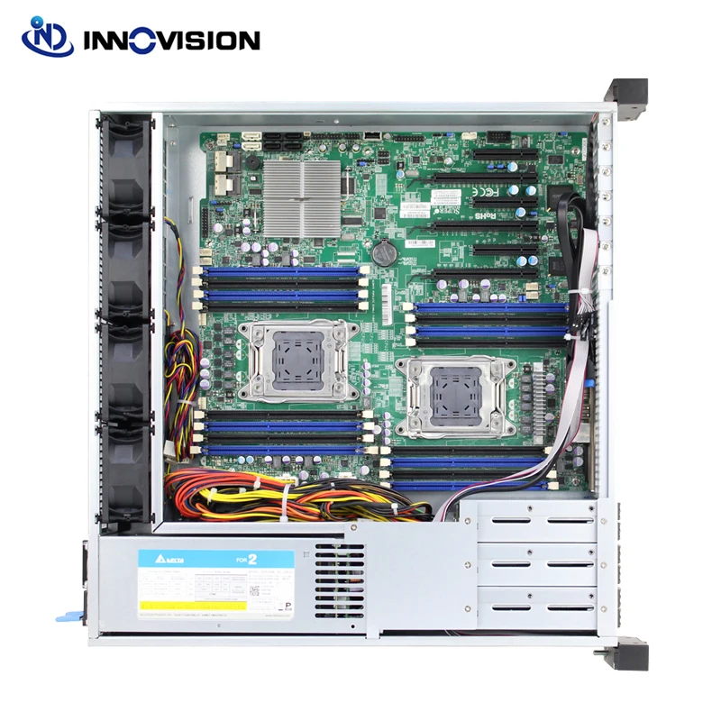 Imagem -06 - Chassi de Servidor Ultra Curto Rackmount 2u Bays S24306 com Bays 2.5 Ssd Suporte Eatx Processador Duplo