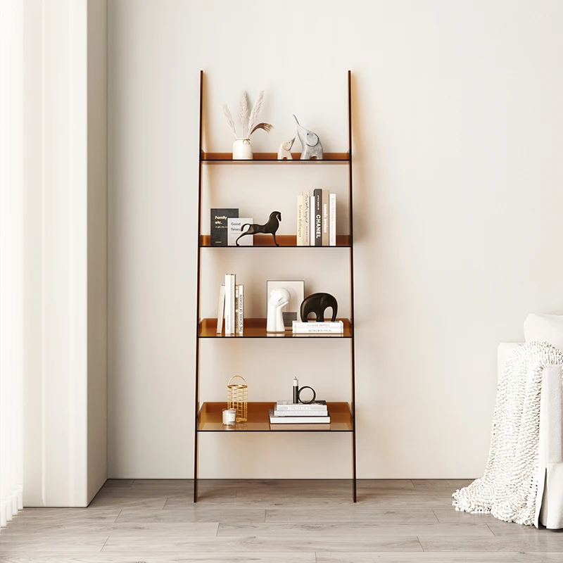 Acrylic Transparent Panel Bookshelf Houseuse Floor-Standing Simple Modern Multi-Layer Magazine Storage Living Room Wall