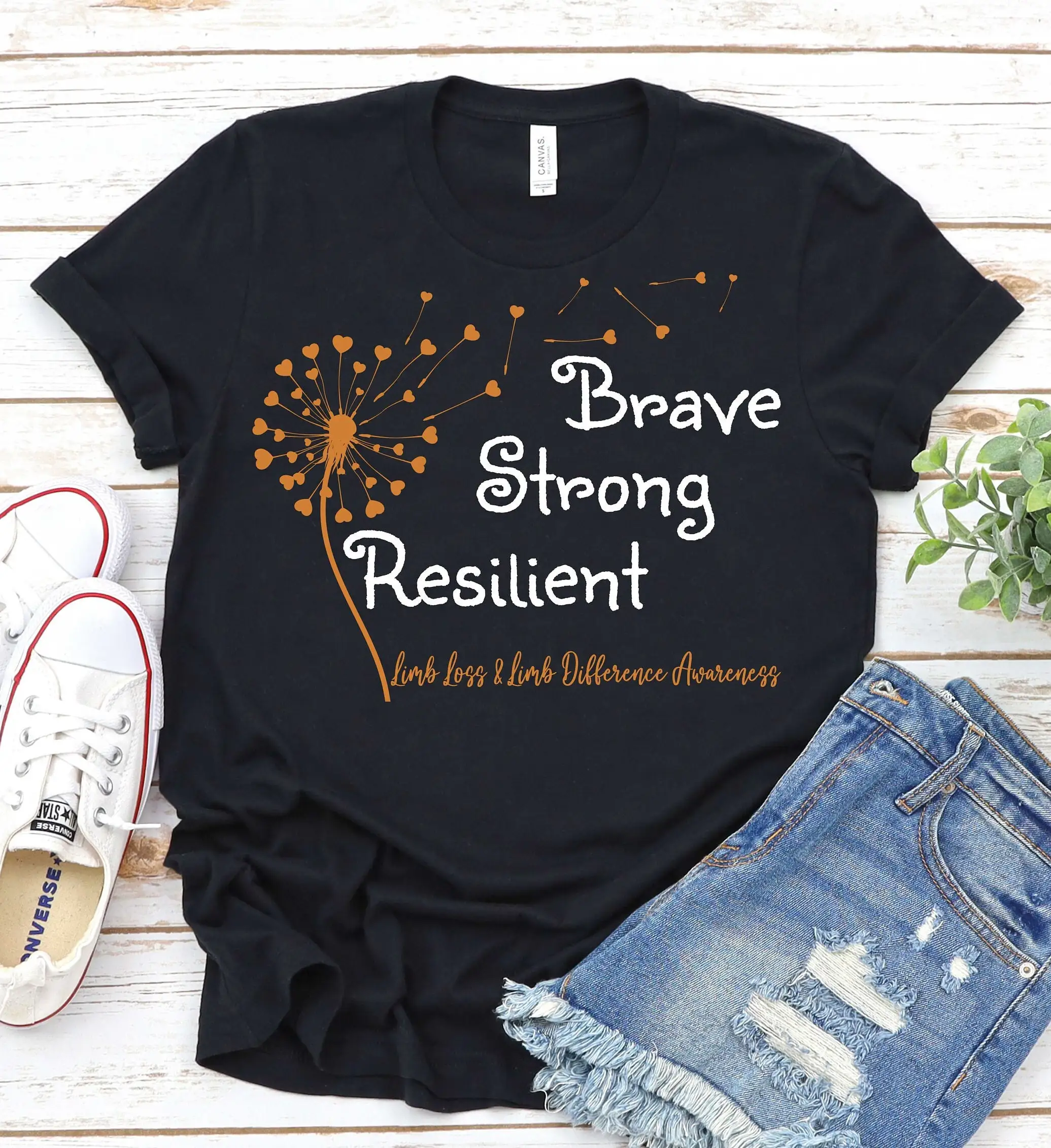 Limb Difference Awareness T Shirt Loss Fighter Surgery Rehabilitation