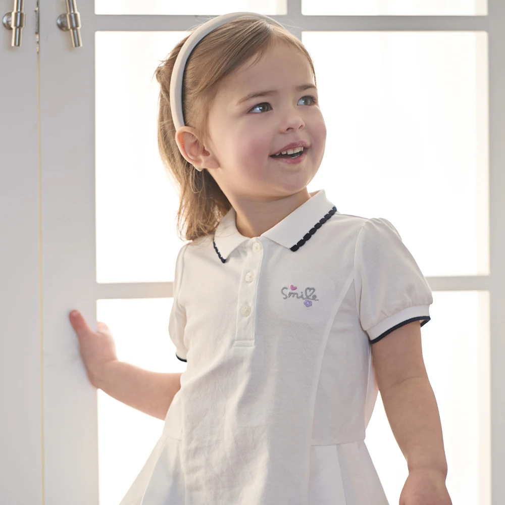 Dave Bella Girls Polo Shirts Summer Short Sleeves Cotton Blouse Children Clothing Charm Tops Cool Party Casual Elegant DB2262191