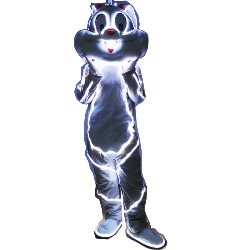 

LED luminous cartoon human costume parade shopping mall performance clothing zodiac doll custom bar KTV props