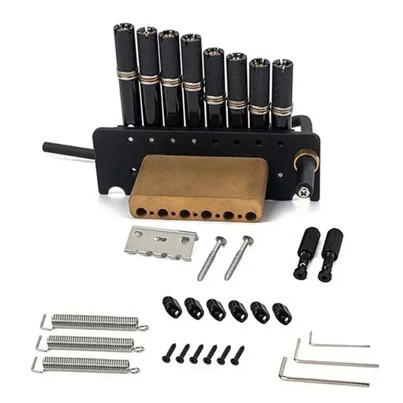 Yue Yun Music Store-Discount Hot Sale-8-String Headless Guitar Bridge Set Professional Tremolo Bridge