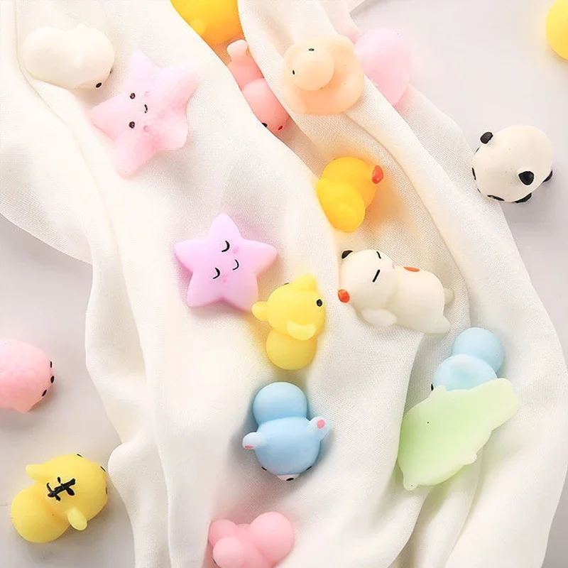 

10/50Pcs Mini Cute Cartoon Animal Stress Relief Toys For Boys Girls Birthday Party Favor Pinata Filler Carnival Kids Party gifts