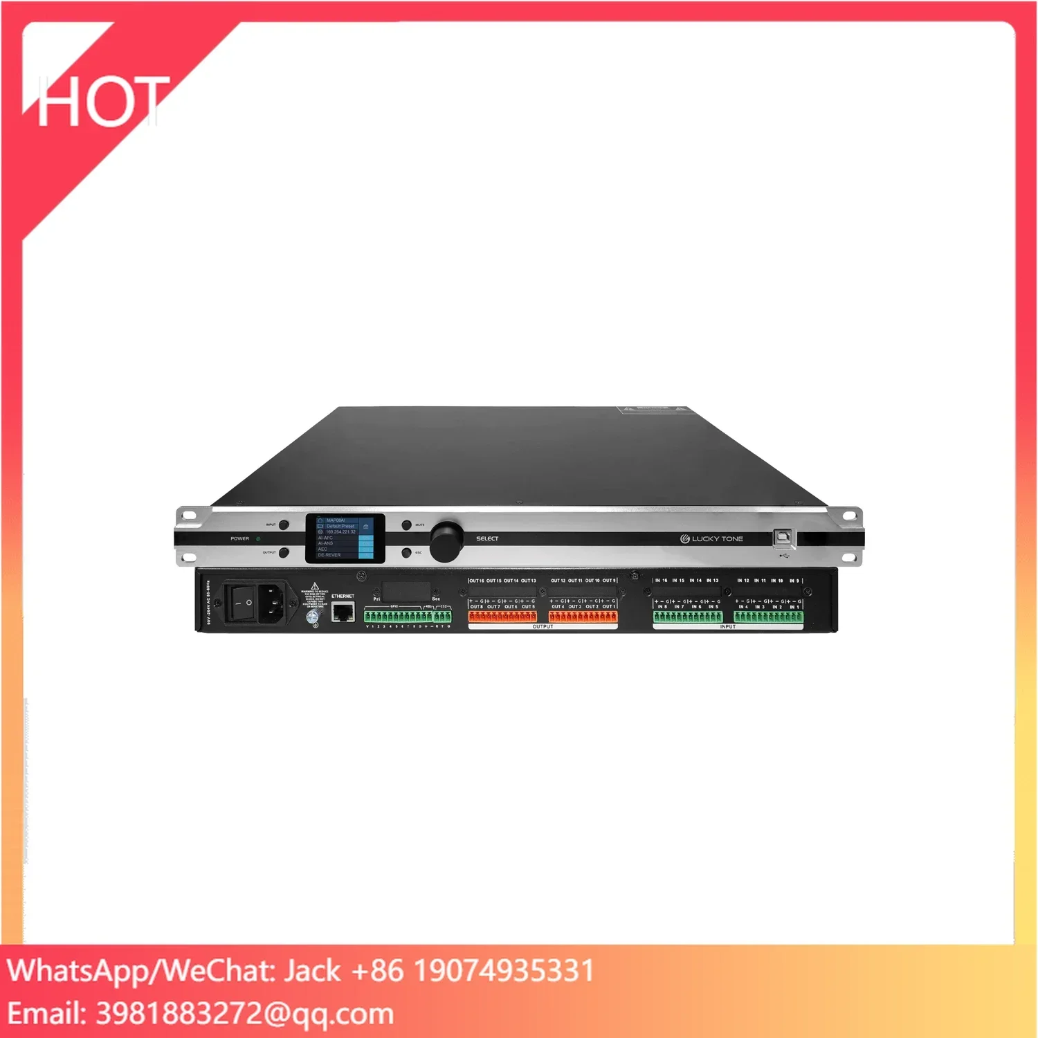 

8 In 8 Out DSP Mixing Media Matrix Audio Processor For Conference Room/ Lecture Hall