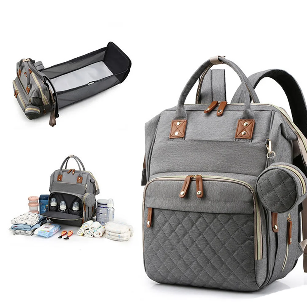 

Модная сумка для мамы, сумка для подгузников для ребенка с изолированными карманами, водонепроницаемая большая вместительная сумка для путешествий, отдыха, незаменимая