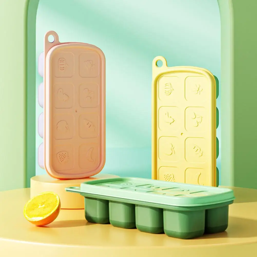 Ice Cube Tray for Families Efficient Ice Cube Tray -free Silicone Ice Cube Mold Set Flexible Food Grade Tray with for Cocktails
