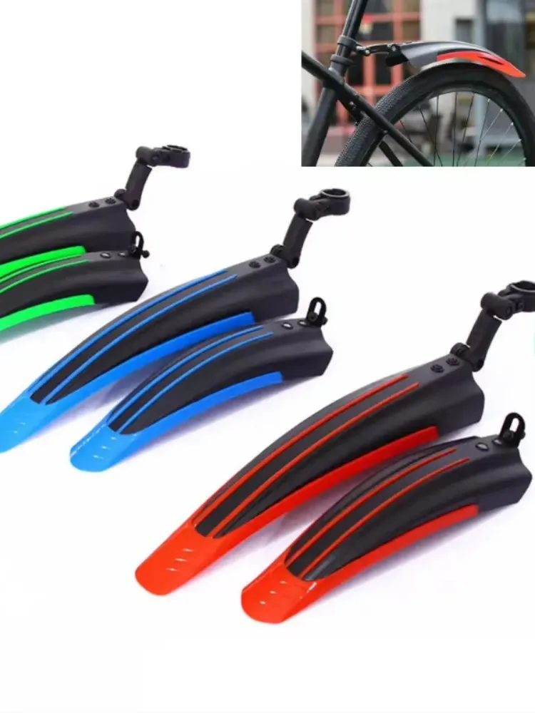 AliExpress NONE 2pcs Bike Mudguard Set Bicycle Fenders Splash Fender Guard Set Road Mountain MTB Front Rear Mudguard Cycling Riding Accessories