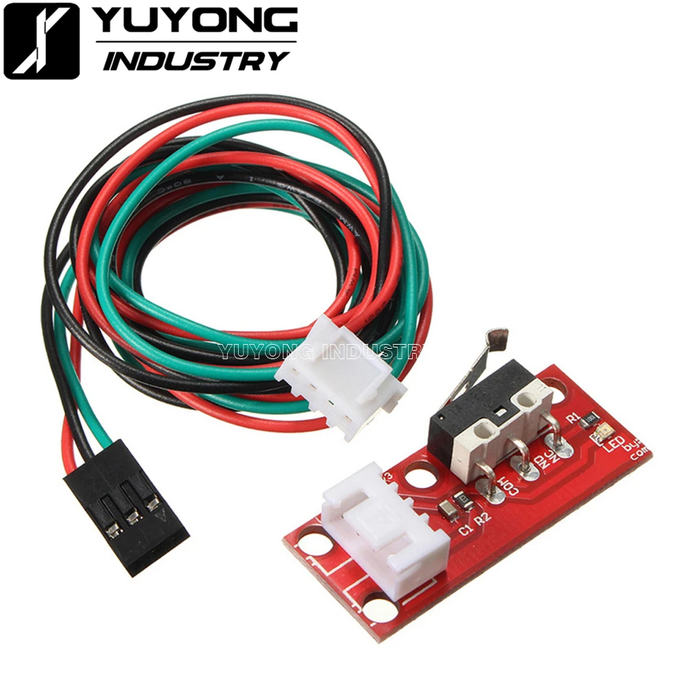 3pcs/lot End Stop Switch PCB Mounted with Connectors and Wire for CNC 3D Printer RAMPS Board