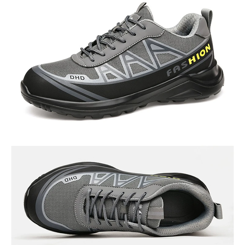 Protective Shoes for men Anti impact Anti Puncture Plastic Toe Cap Safety Shoes Insulated Electrical Shoes Work Shoes