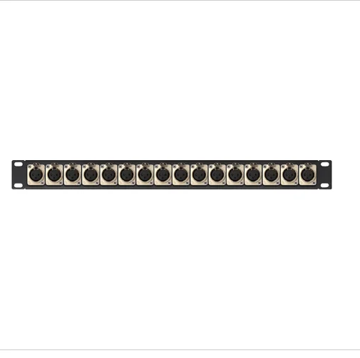 16Port 3Pin XLR Female Connector Panel Patch