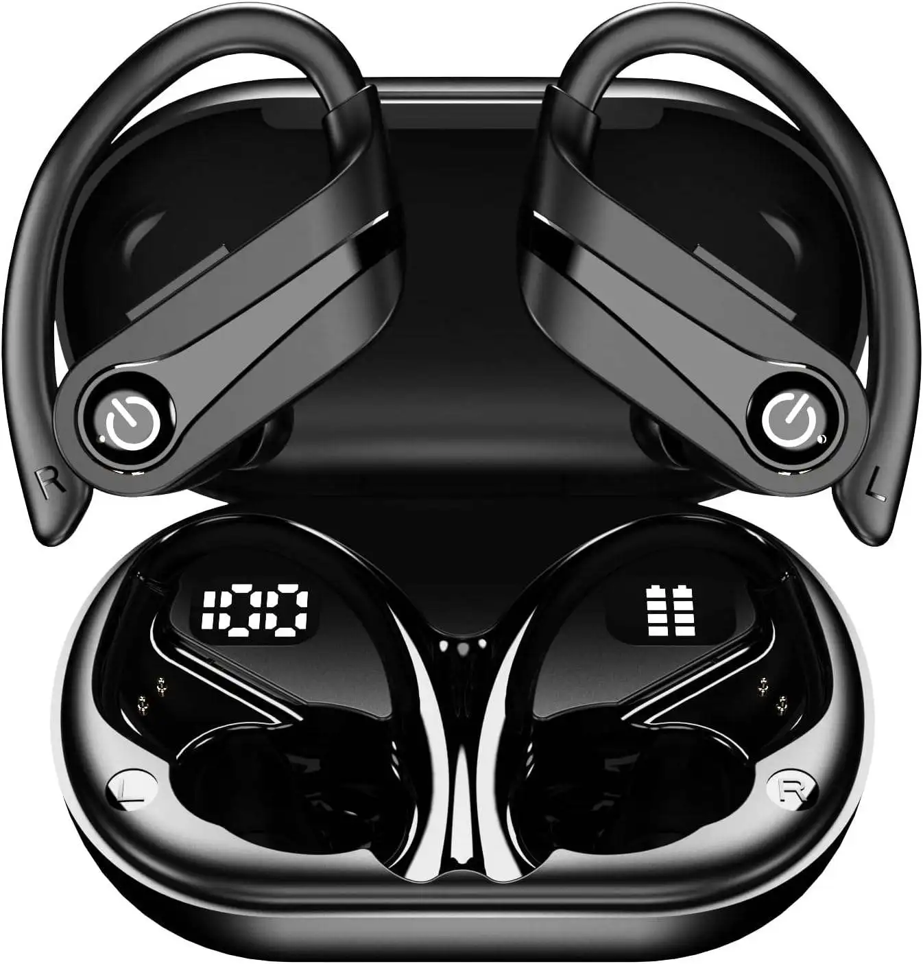 Wireless Earphones Sound Earhook Sports Headphones Running Gym Ear hook Earbuds