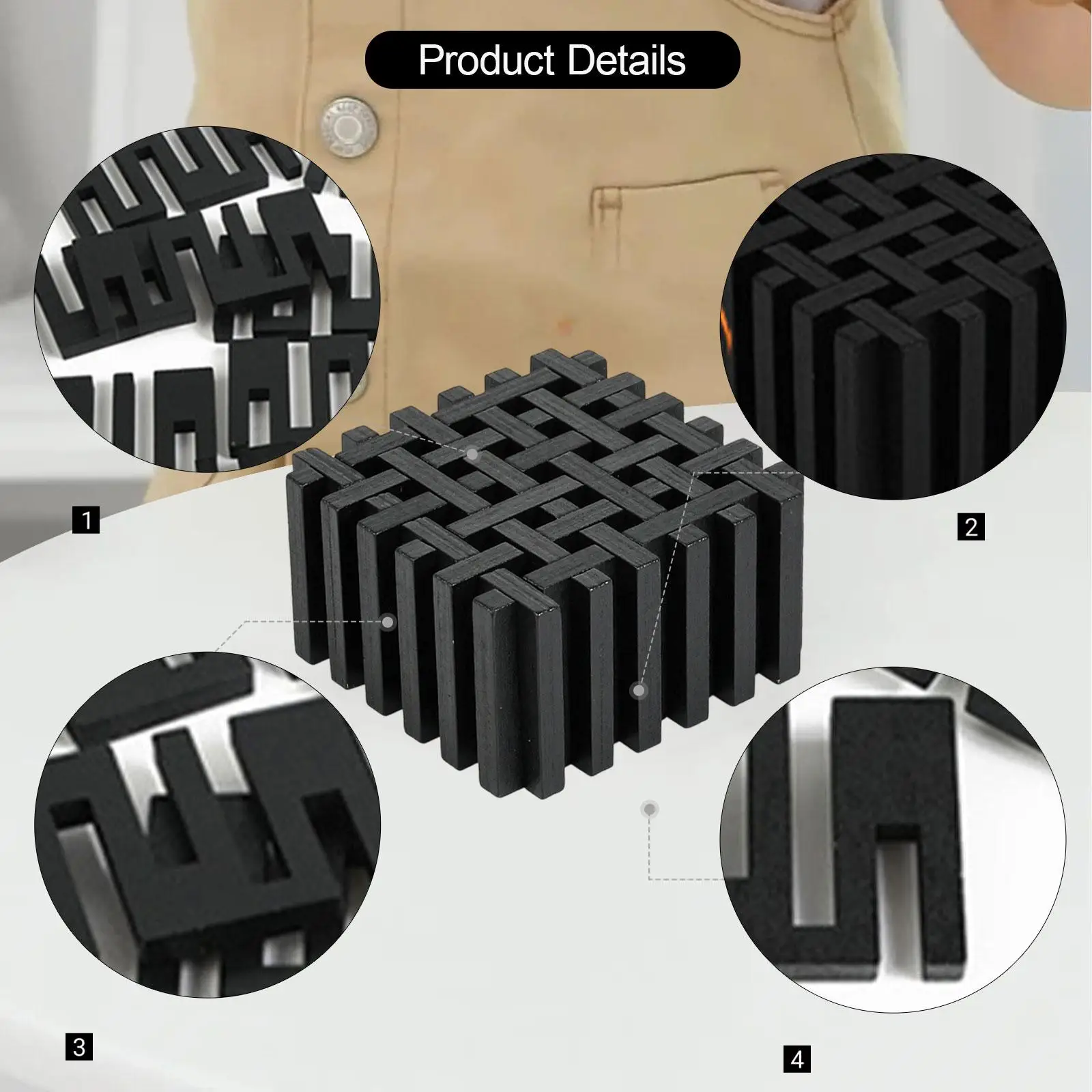 Rompicapo Puzzle Kongming Lock Educativo Logico 3D Sblocca Puzzle Interblocco per Bomboniere Adolescenti e Adulti