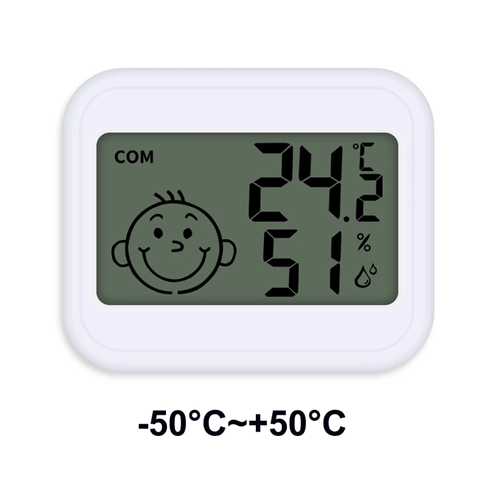 Mini Electronic Temperature And Humidity Meter Baby Indoor Thermometer -50℃ to 70℃ 10%-99%RH Display Refrigerator Thermometer