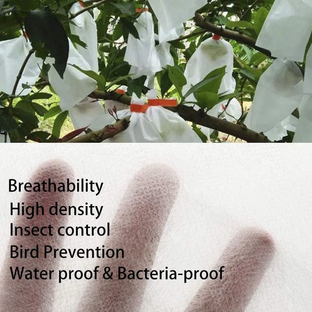 50PCS Garden Fruit ProteFor ction Net Bags EffeFor ctive Cover Against Birds for Apples Peaches Pears Oranges and More