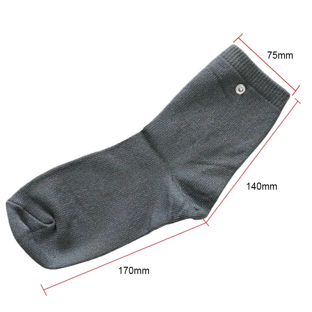 TENS EMS Electrode Massage Physiotherapy Socks Silver Fiber Foot Protectors Anti Static Body  Muscle Stimulator Massage Device view 3