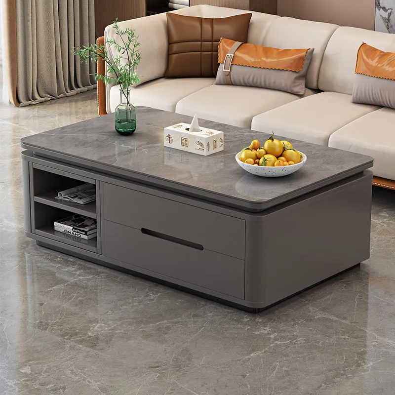 Storage Modern Side Table Luxury Living Room Designer Organizer Drawers Moving Coffee Table Writing Couchtisch Home Furniture
