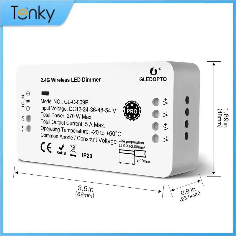 Tuya Smart Life User-friendly Enhance Ambiance With Rgb+cct Convenient Remote Switch Versatile Led Strip Controller Gledopto