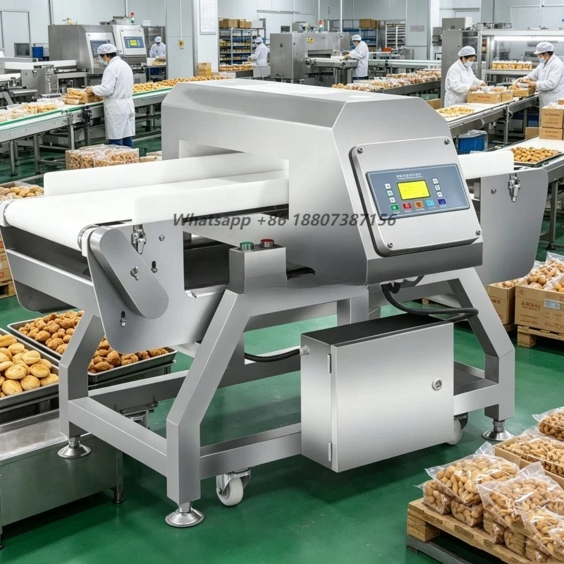 Industrial Metal Detector for Food | Conveyor Belt Metal Detection Machine | Food Safety Inspection Equipment