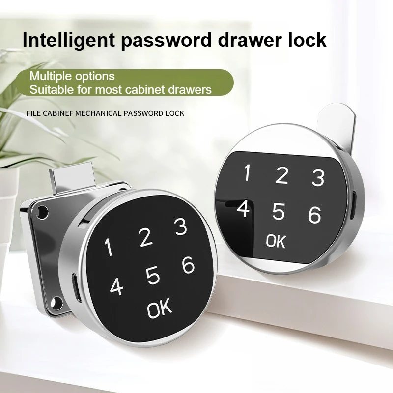 Wardrobe Drawer Password Lock Intelligent Locks Office Documents Metal Cabinets Electronic Lock File Cabinet Charging Lock Cores