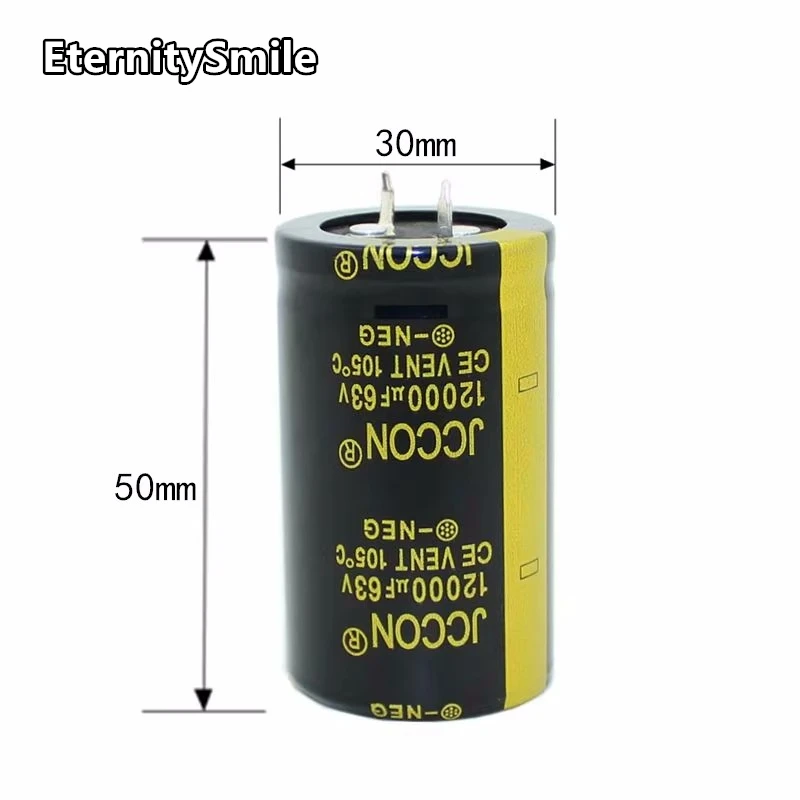 12000UF63V 30x50MM Inverter Capacity 63V12000UF Electrolyte Capacitor 63V Oxygen Capacitor For Hifi Amplifier Low ESR