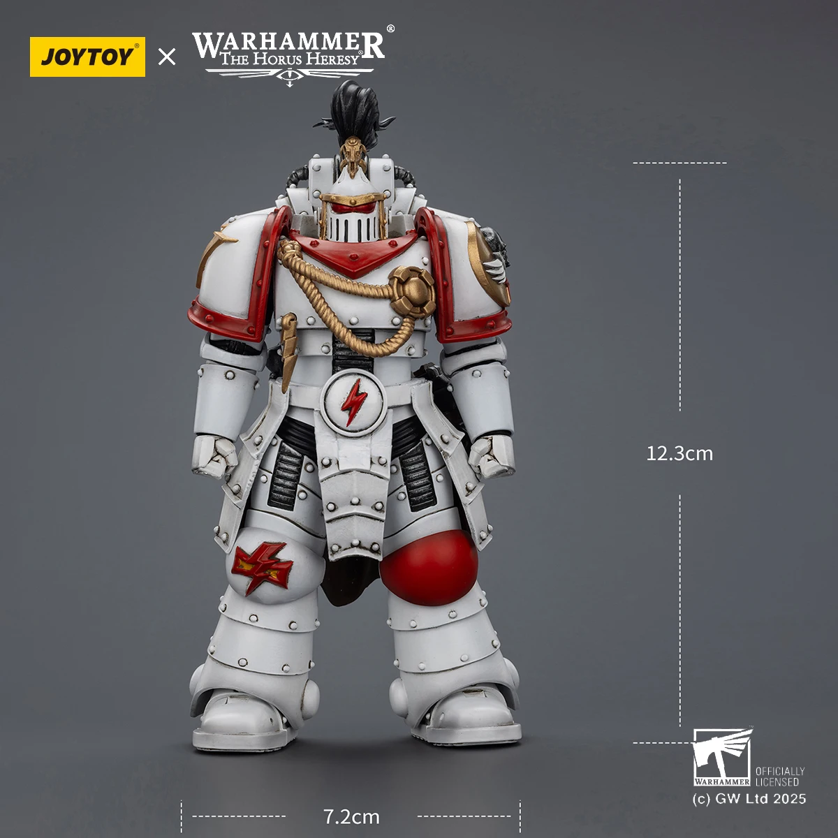 JOYTOY Warhammer 30K figura de acción de cicatrices blancas 1/18 Legion Praetor Ebon Keshig Terminator figura de acción articulada modelo Juguetes