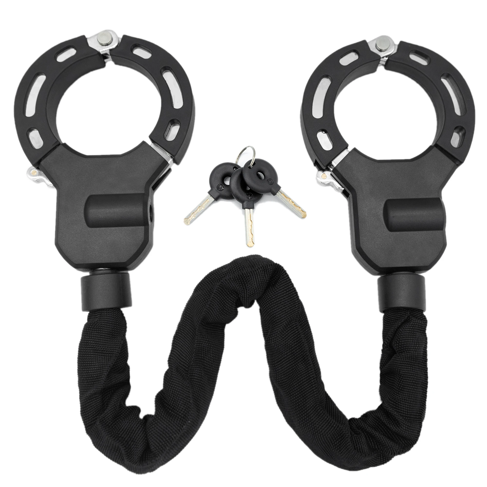 

Профессиональный заводской противоугонный замок-наручник для мотоциклов, цепной замок для велосипедов, двойной замок-наручник для электросамокатов